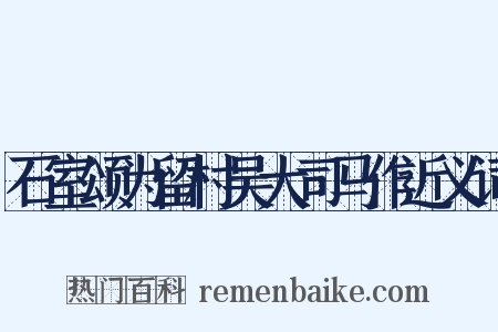 石室颂为留村吴大司马作近义词是什么意思的图片